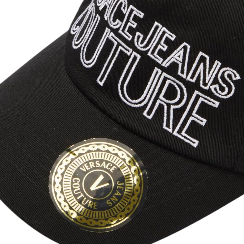 Versace Jeans Couture Baseball Cap Hat Strapback Black Unisex Designer - Picture 4 of 6